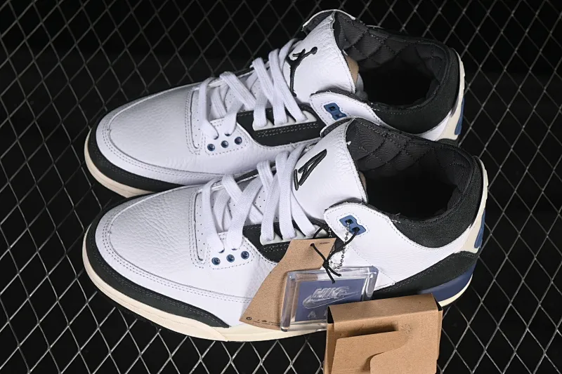 All categories Air Jordan Jordan series basketball shoes Air Jordan 3 LW version Air Jordan 3 Retro OG SP "Diffused Blue" AJ3 Joe 3 white and blue cement HV8571-100